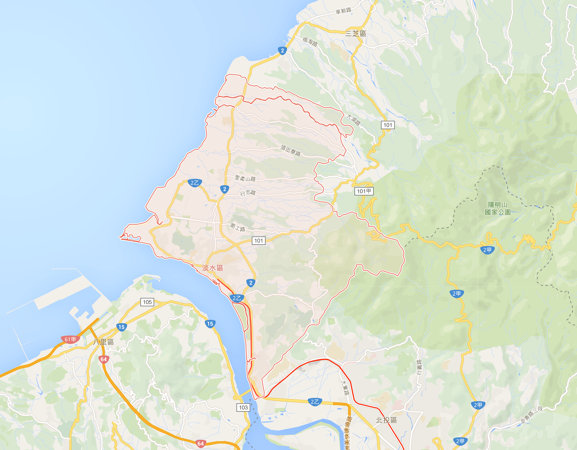 Tamsui_Map_淡水區_的圖